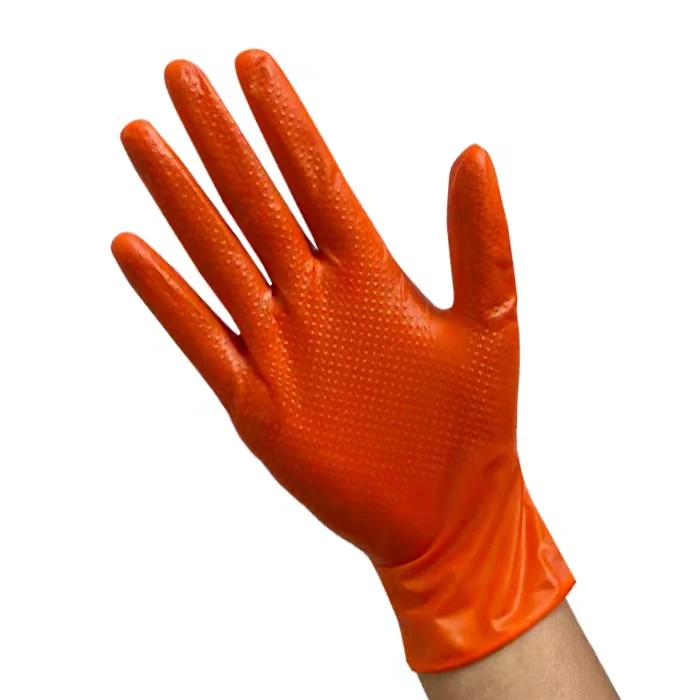 nitrile vinyl blending automobile auto industrial disposable black garage car tattoo mechanic mechanical-gloves