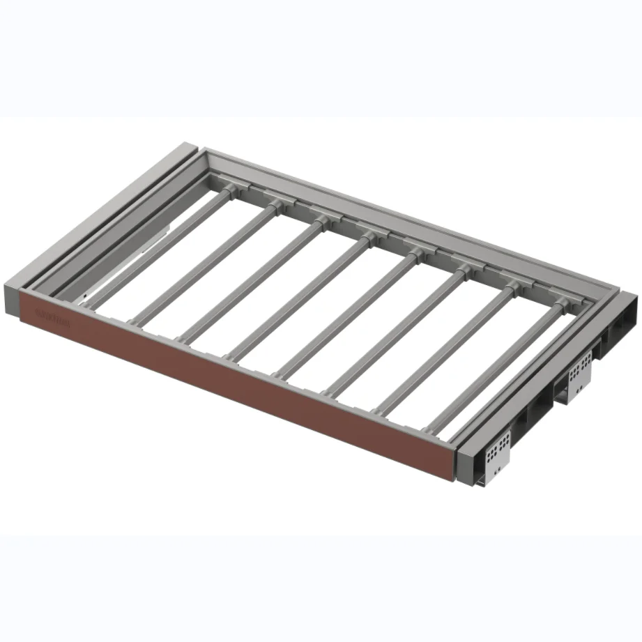 Wardrobe Leather  Logo customized available pants rack movable rod pull out trouser pants hanger organizer