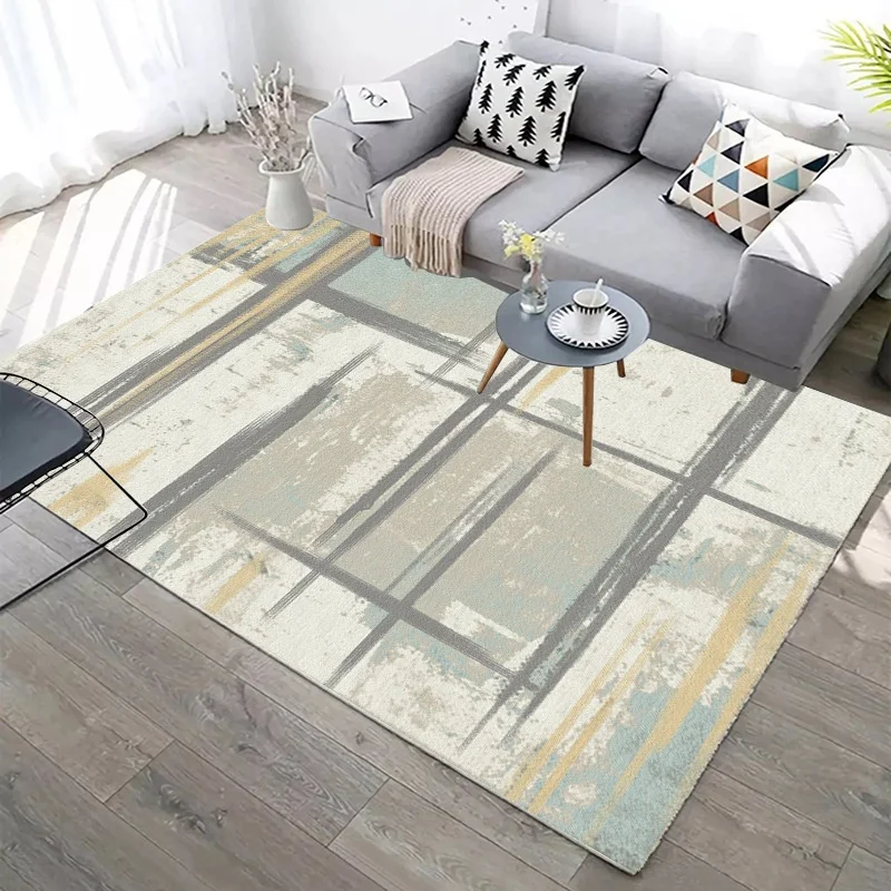 Customized printing marble rug living room tapis wholesale modern style decoration household sofa carpet