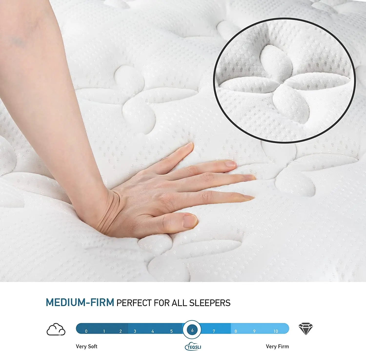 2021 china mattress supplier 12inch pocket spring mattress with 3 firmness soft medium good price bed mattresses