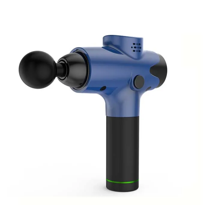 Rechargeable battery cordless deep muscle tissue sports vibration massage gun with LED touch screen