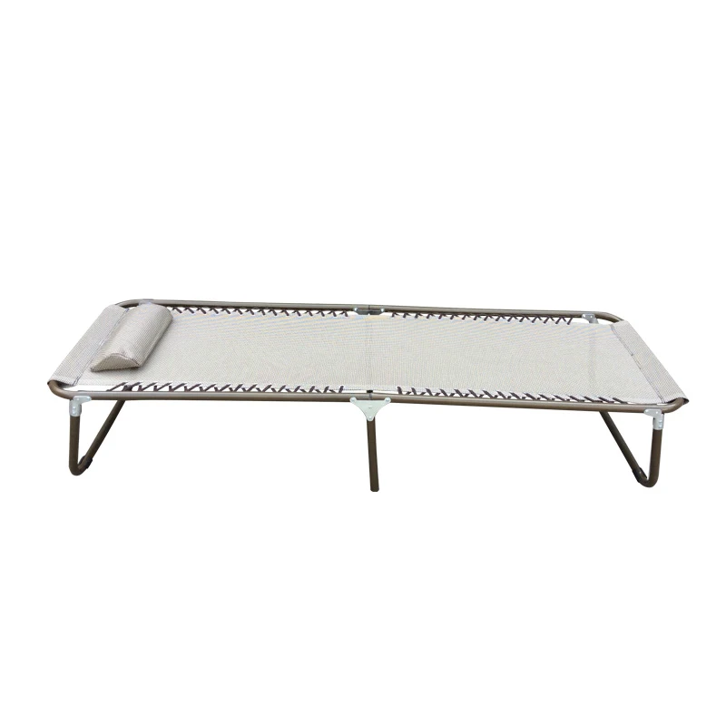 
Brand-new Design High Quality Folding Camping Bed Outdoor Leisure Lounge Chair 3 Foldable Bed for Wholesale 