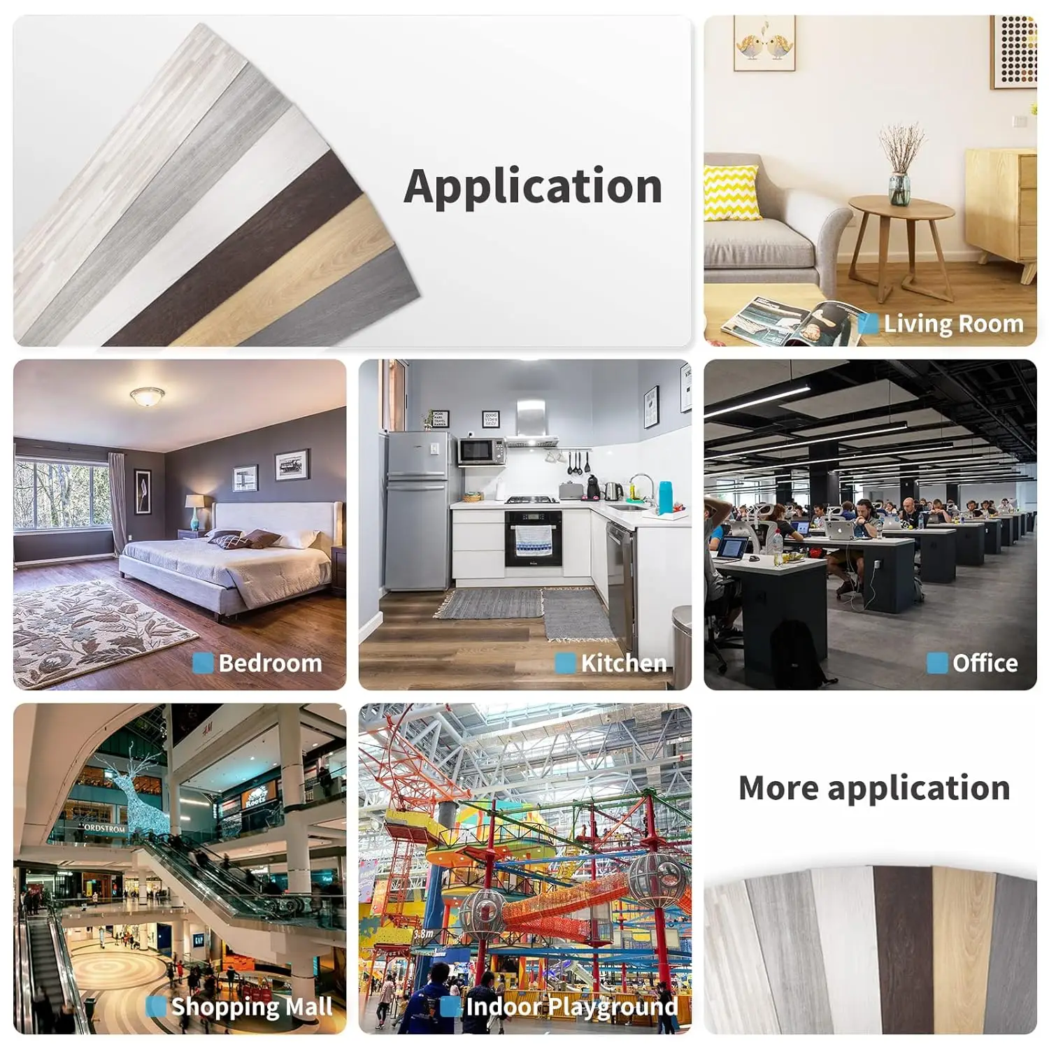 Waterproof wood grain 4mm 5mm 6mm 7mm 8mm pvc click lock spc flooring lvp flooring vinyl plank luxury vinyl flooring with IXPE