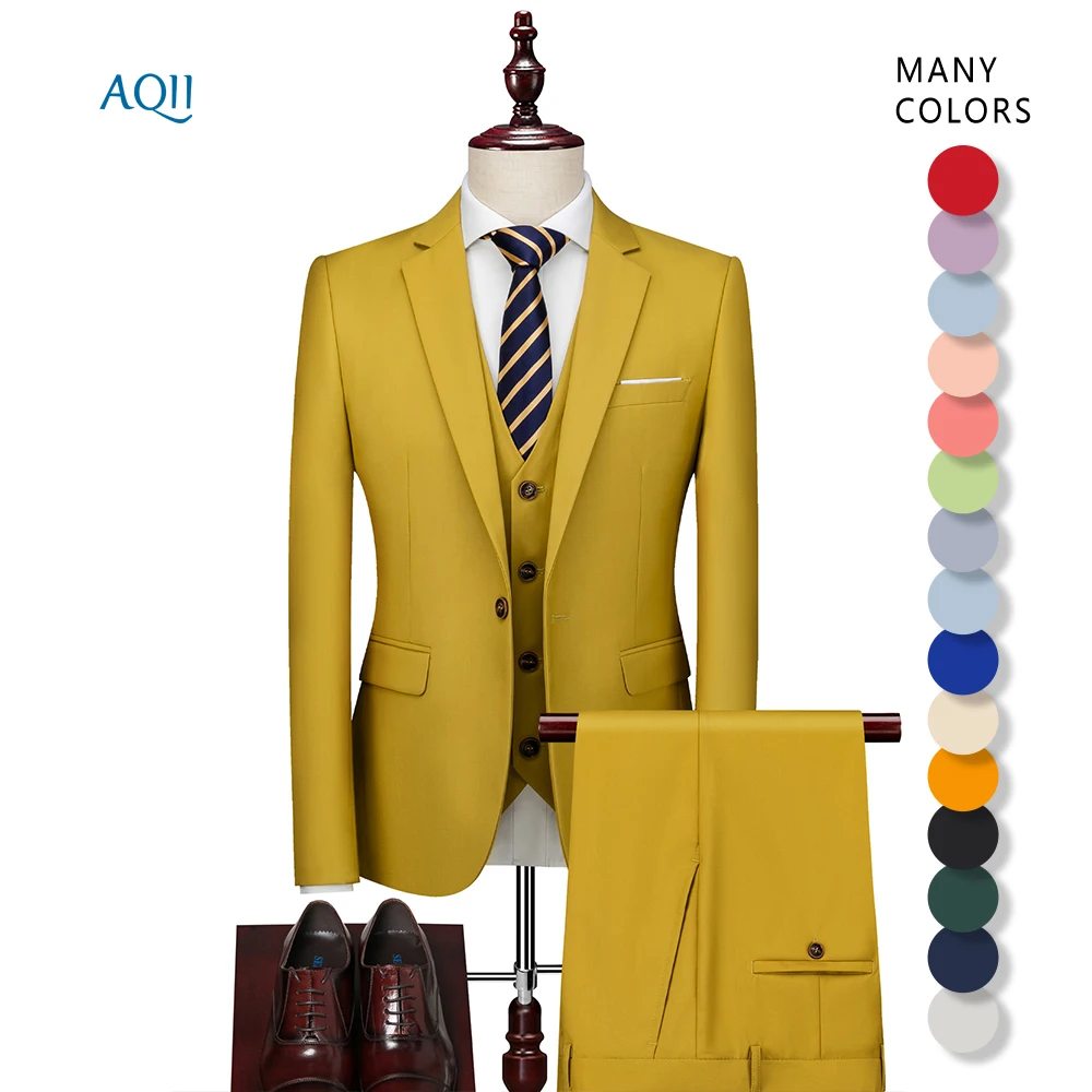 New hot mens sage green suit man clothes suit shirt pants slim fit suits for men 2023