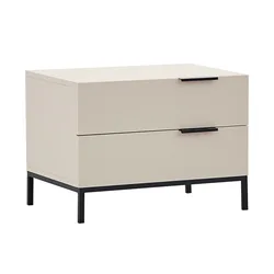 Modern bedroom solid wood storage small European nightstand with drawer wholesale
