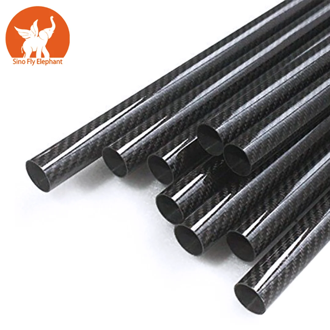 Hot selling customization carbon fiber bent tube uav speargun tube type  barrels