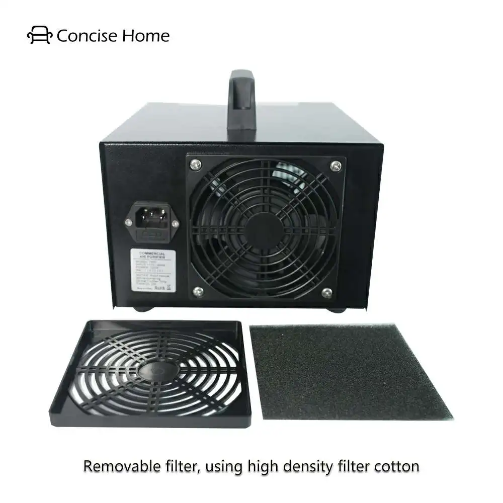 Ace Sea 10000mg Industrial O3 Home and Hotel Air Purifier Black Deodorizer Commercial Car Ozone Generator