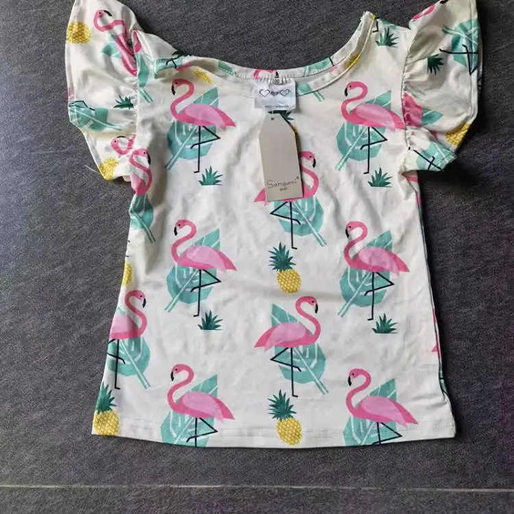 Фабричная одежда, верхняя одежда, одежда, оставшаяся одежда, фирменная этикетка для девочек, детская хлопковая Футболка с круглым вырезом, Бангладеш, W 1 01