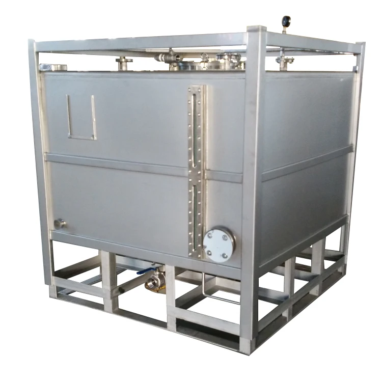 Excellent Quality Professional 1000L Square Stainless Steel Water Ibc Tank