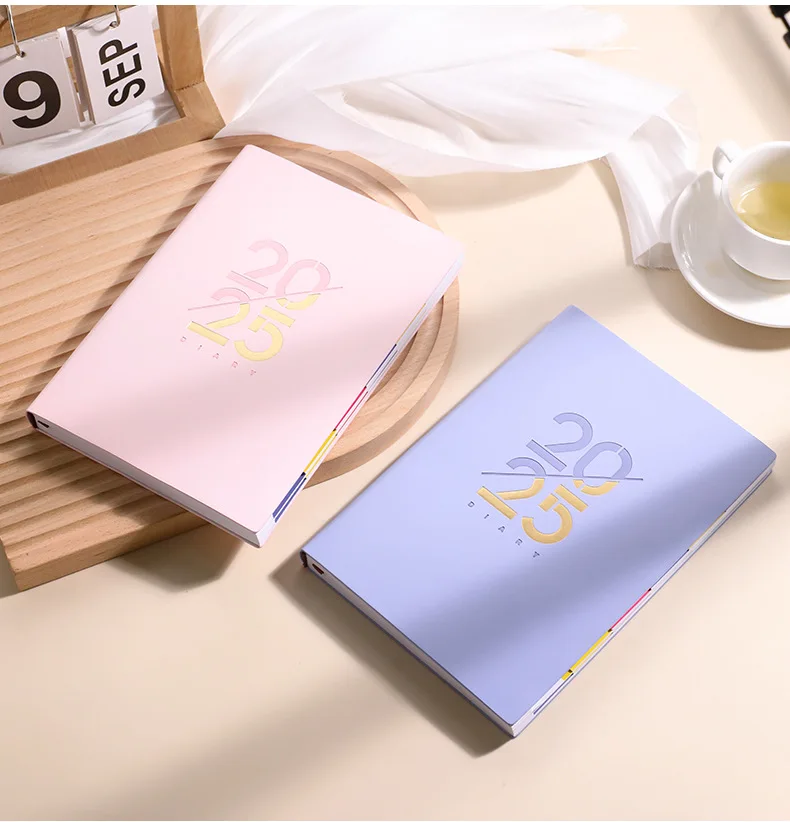 2025 Calendar Notebook Custom Logo Schedule and Time Efficiency Manual Weekly Plan Ledger for Optimal Time Management