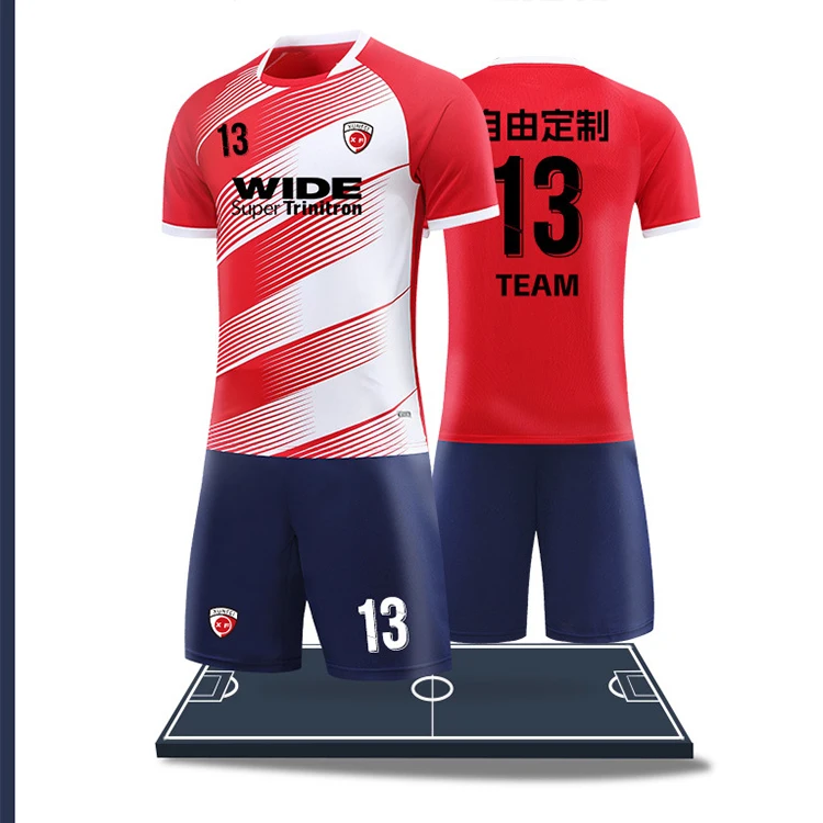 Custom Printing Logo Quick Dry Sublimation Soccer Team Jersey Football Uniform Cheap Men Soccer Jersey Set