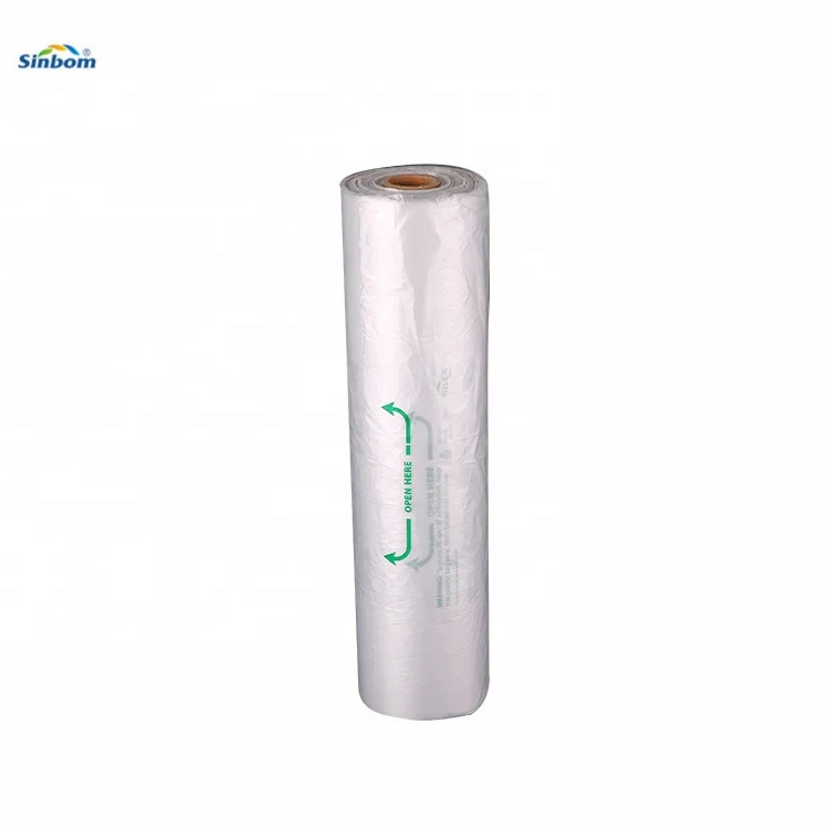 LDPE plastic custom printed transparent fresh fruit & vegetable packaging bags on roll