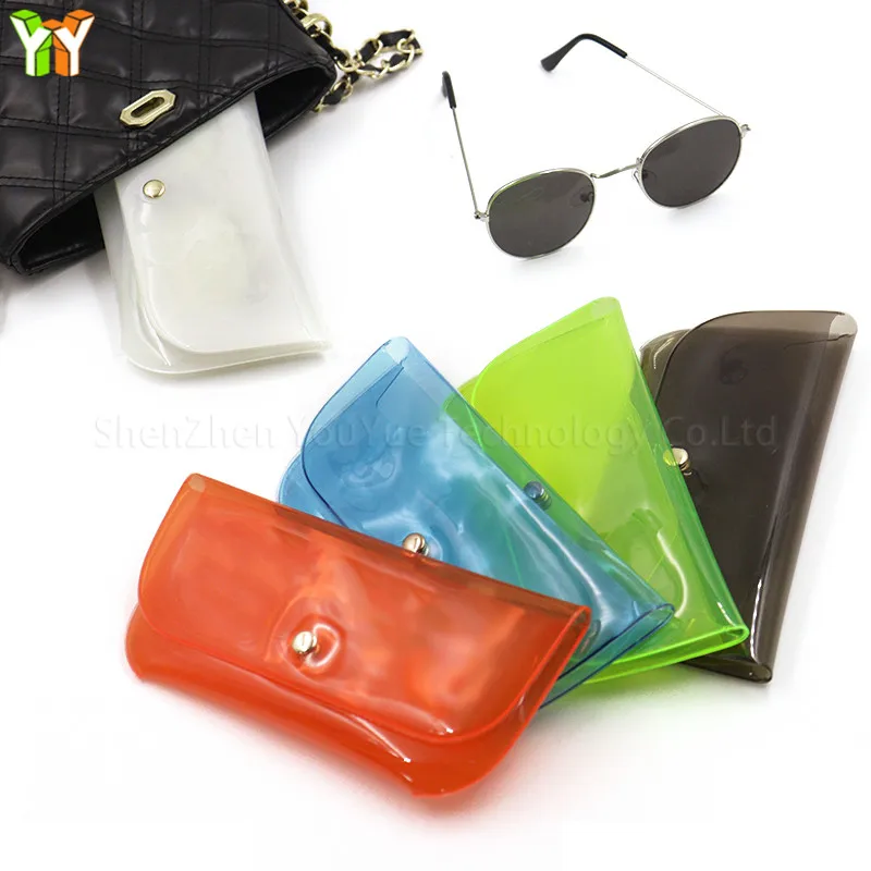 Chic PVC Eyeglass Pouch Sunglasses Bag Sun Glasses
