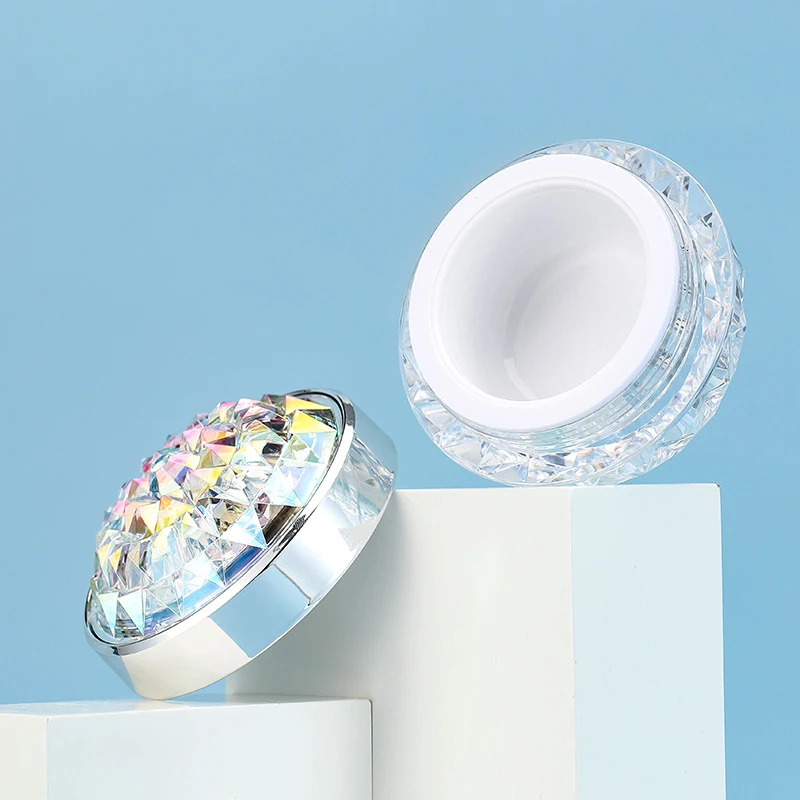 Acrylic cosmetics jar Makeup Jars Wholesale Containers Clear Square Acrylic Plastic 30g 50g Luxury Face Cream Cosmetic Packaging