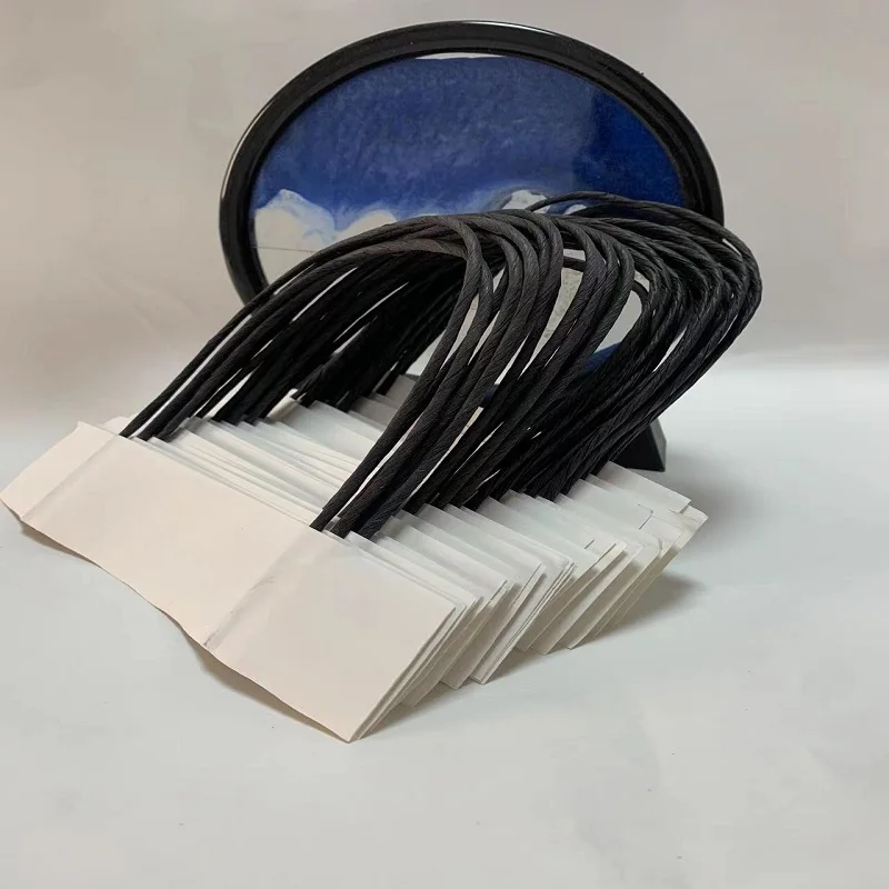 Twisted handle for bulk shopping paper bags used to make bags