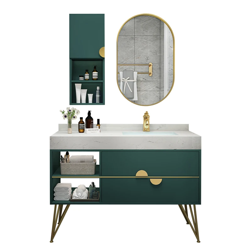 Розничная продажа твердый деревянный шкаф керамические Шкафы для ванной комнаты