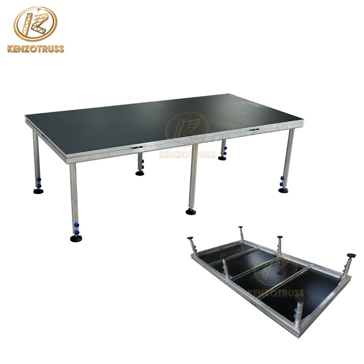 Portable Stage Platform Aluminum Stage with Wheels for Show