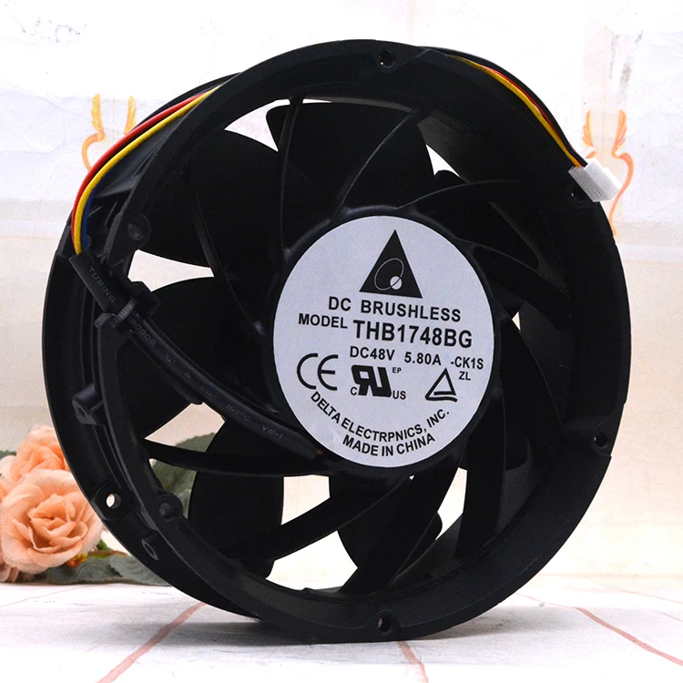 Оригинальный Delta 12 В 24 DC48V 5.80A EC AC 17 см ATV610 132 кВт Schneider Инвертор THB1748BG Вентилятор охлаждения