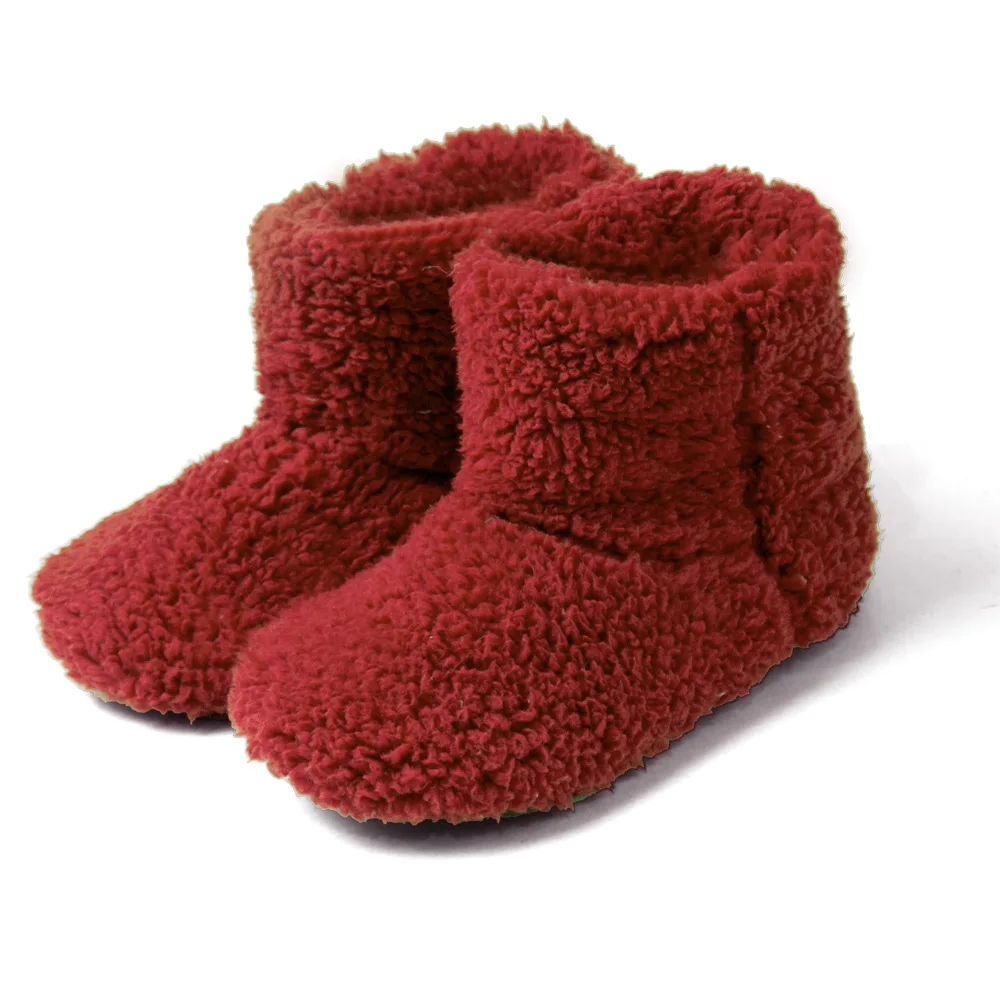 Autumn  winter high tube warm boots indoor Home Boots couple plush bag with slippers