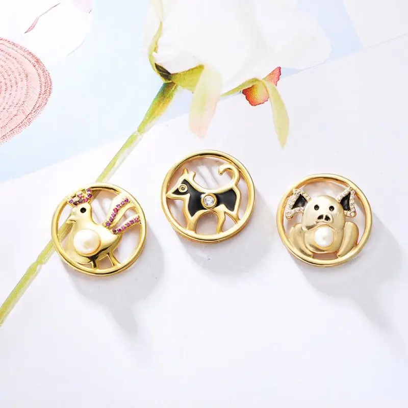 Peishang Factory Custom Custom-Made Hot Animal Zodiac Sign Dragon Horse Tiger Dog Asian Necklace