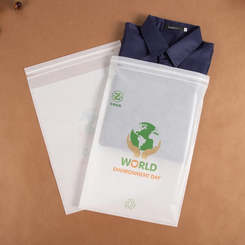 Wax Lined Paper Bags manufacturing Custom Logo 100% Biodegradable Glassine Paper Bag Garment Compostable Clothing Glassine Bag