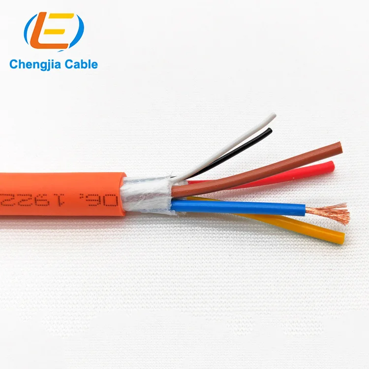 rag Chain Control Cables for Medium Speed CNC Machines HXYY601 4core 0.5mm2 PUR insulation high flexible robot cable power wire