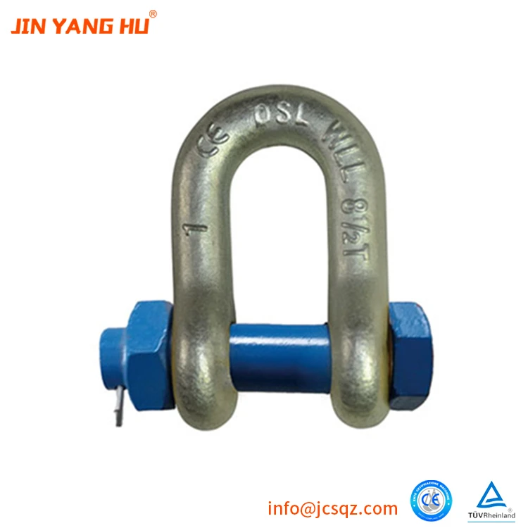 European Type Lifting Dee Stainless Steel D Shackle