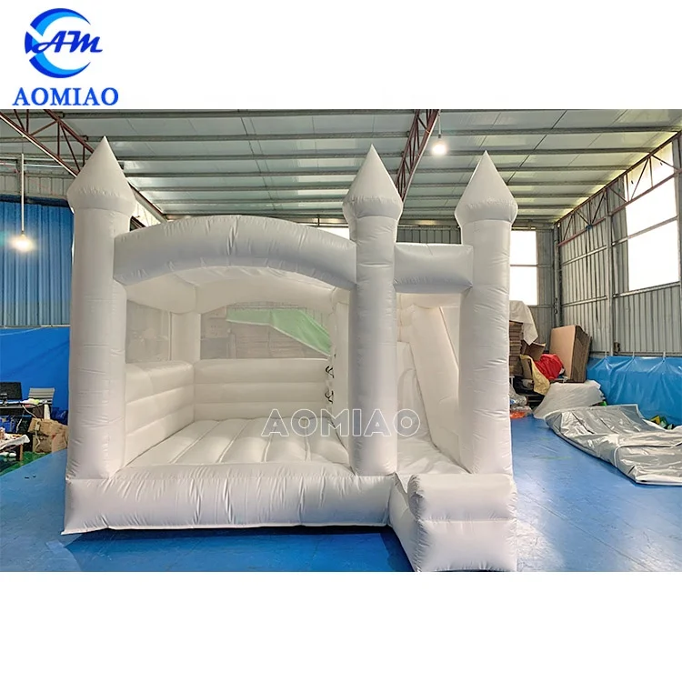 Hot Sale White Bouncy House Pastel Jumping Wedding Bounce Castle