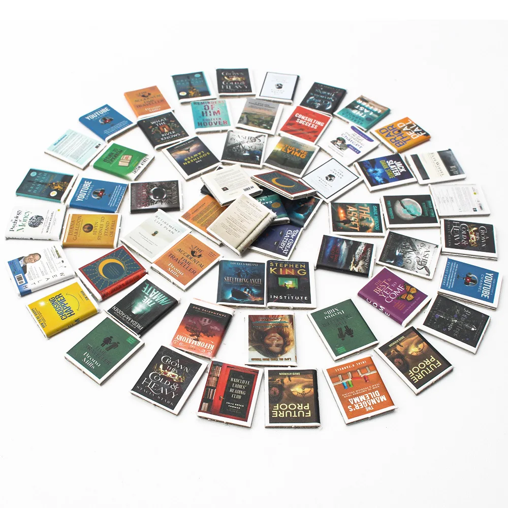 DIY имитация мини-классический Роман модель книги маленькие орнаменты декоративные кукольные домики сцены 200 книги не повторяются