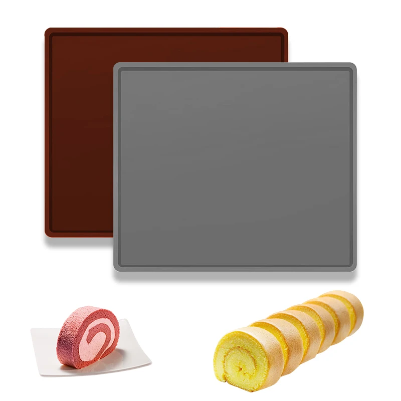 2024 New Kitchen Home Baking Pizza Pad Heat Resistance Microwave Mat Silicone Swiss Roll Cake Mat