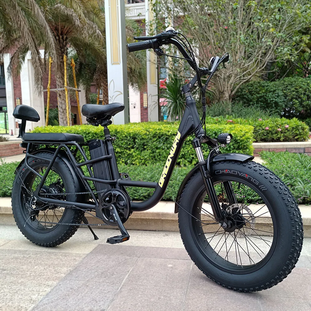 20 inch Cargo  electric ebike 4.0 fat tire with Bafang 350w Motor family e bicycle for take away delivery food delivery e-bike