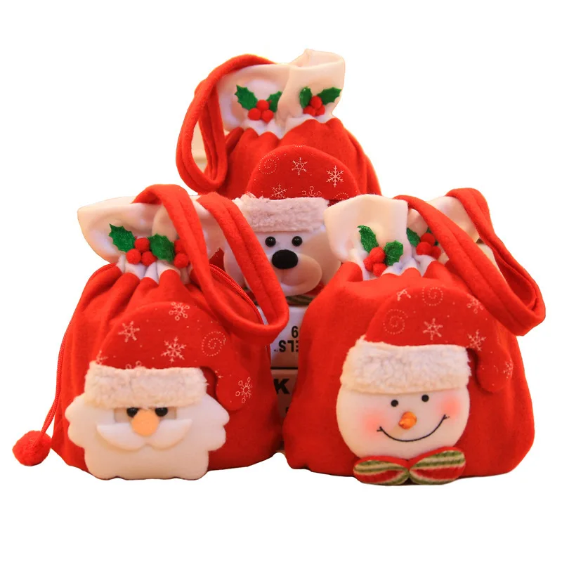 Promotion Small Burlap Fabric Gift Wrap Lightweight Gift Bags for Guest Party Weeding Birthday Christmas Santa Sack