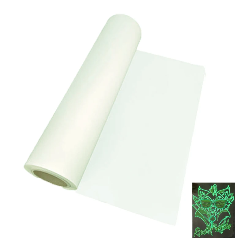 Luminous DTF Transfer Film 30cm 60cm Roll Heat Transfer luminous Paper for Textiles, Fabric, Blend, Clothing Roll Film