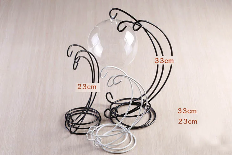 H33cm Spiral Bottom Ornament Display Stand Iron Hanging Rack Holder For Plant Xmas Candlestick Home Wedding Decoration D7-900