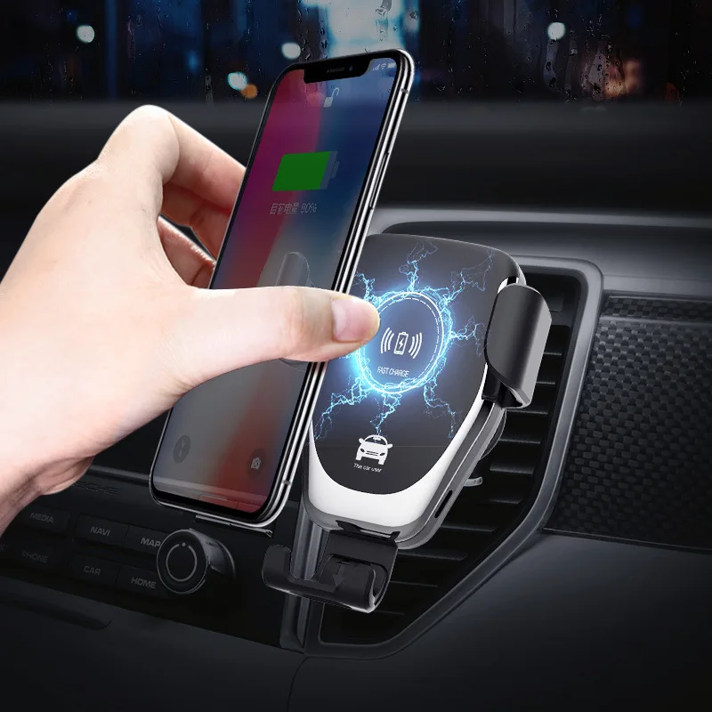 
Amazon Hot Selling Car Holder Wireless Charger 10W Fast Charging Wireless Charger For iPhone Car Holder Charger For Samsung 