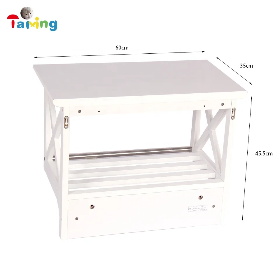 Wall Shelf Hanger Minimalist Wall Shelf clothing Hanger with Movable Hooks Household Wall Mounted