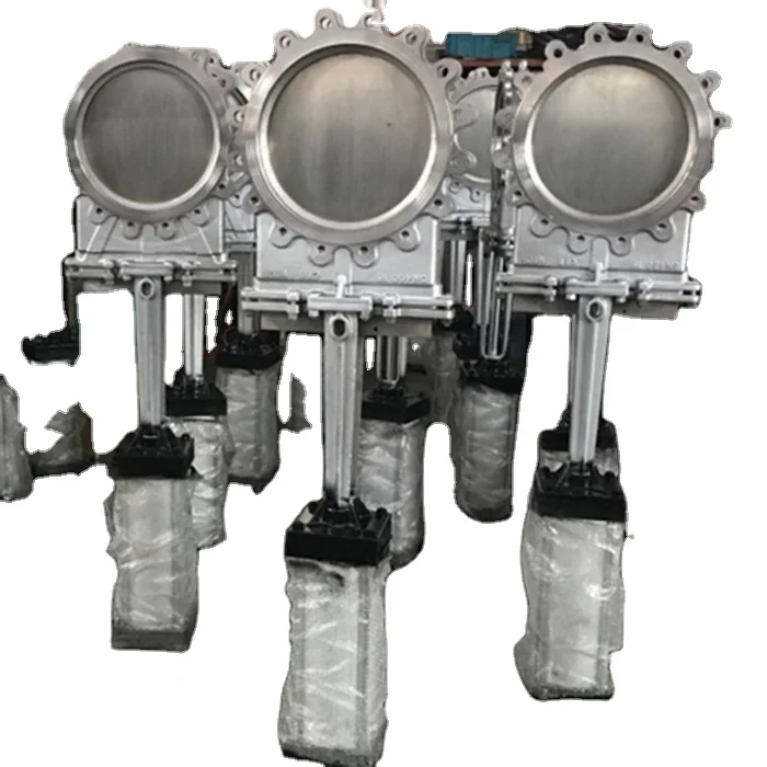 8 inch  dn200 wcb pneumatic qt450 knife gate valve