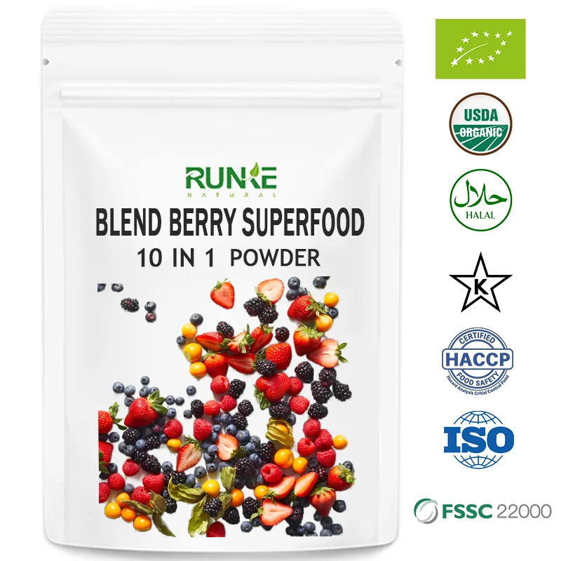 Натуральный OEM Superfoods органический смешанный ягодный порошок красный фруктовый супер пищевой Private Label Superfood