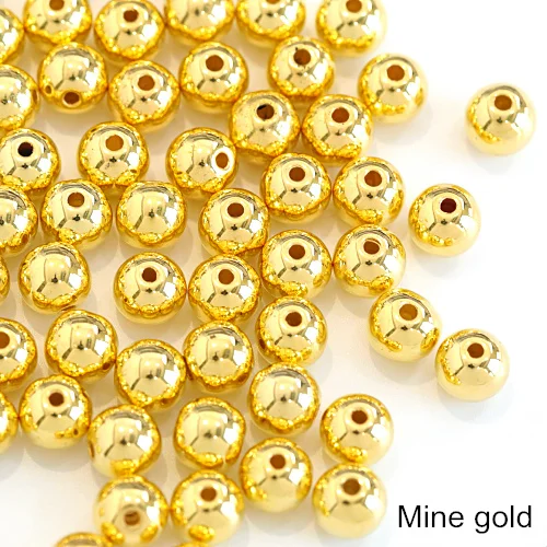 Best selling top quality 6 mm loose faux abs pearl beads for clothes