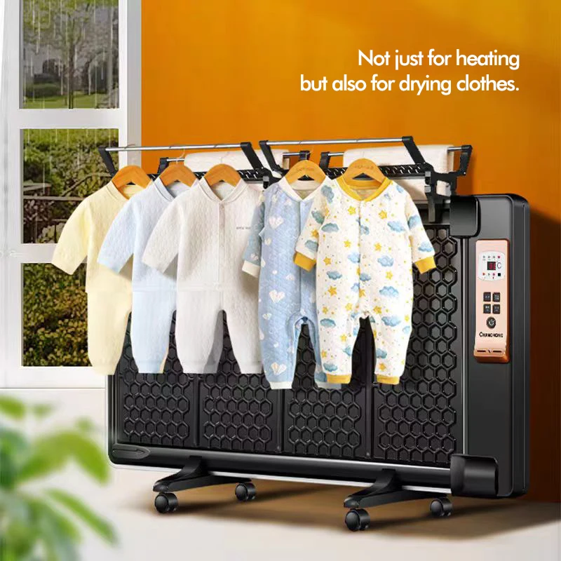 Changhong Energy-Saving Electric Heater Vertical Stove Oil Heater for Household Use Bedroom Artifact