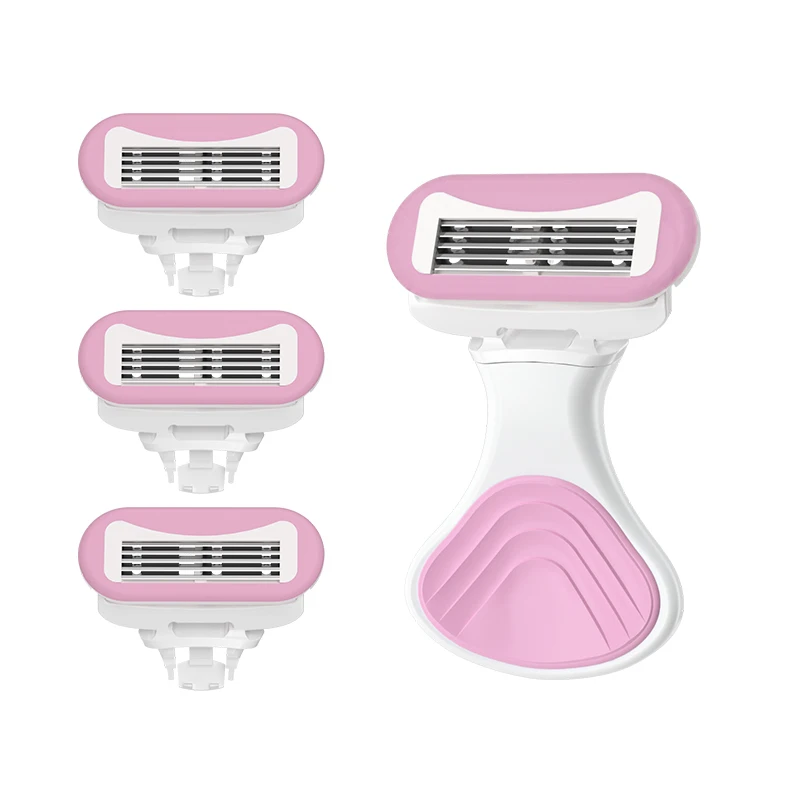 High Quality Wholesale Razor Blades Factory Pink Razor With 5 Blades