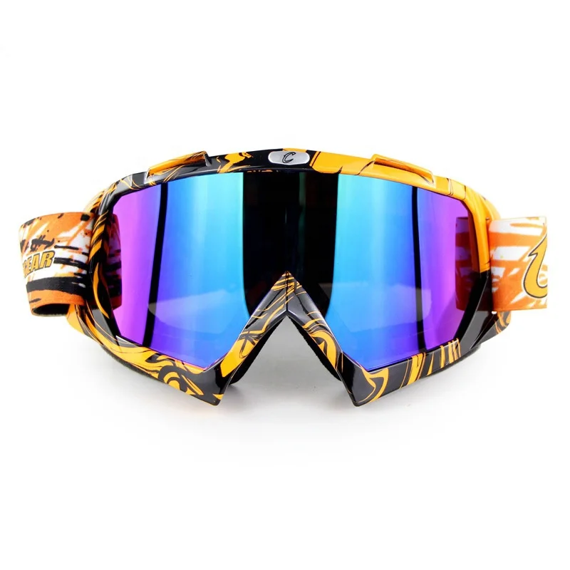 Fashion custom logo anti fog polarized Motorcycle Goggles