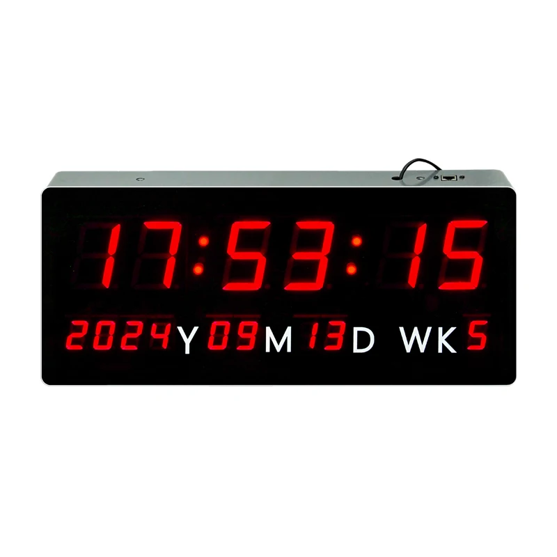 Hot Sale Digital WIFI Led Clock Display Screen 3 digits led countdown timer Synchronous Clock for School Hospital Office Using