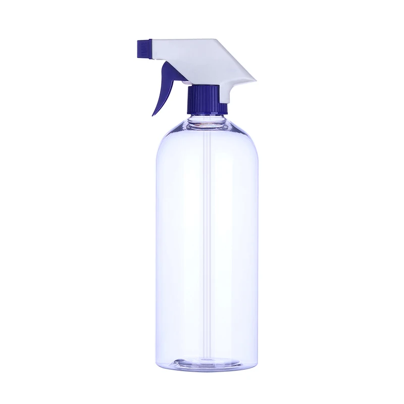 PET spray plastic bottles 500 650 750 ml Empty Plastic Bottle Spray Head for Detergent Liquid