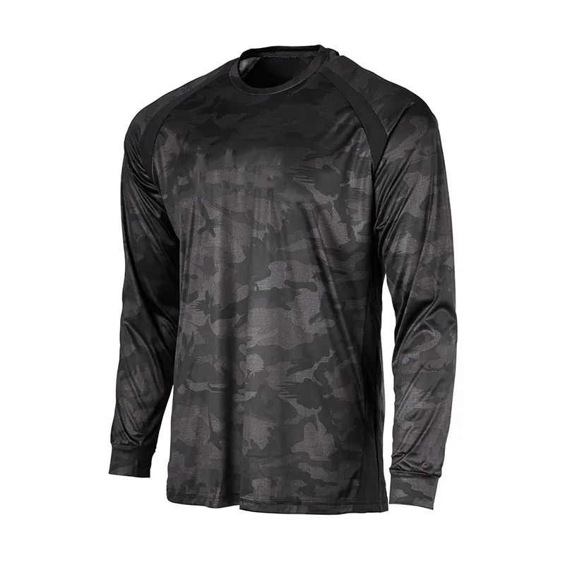 OEM Design Outdoor Men Fishing Clothing UPF 50+ Sun Protection Long Sleeve Casual Shirts Anti-UV Custom Fishing Shirts