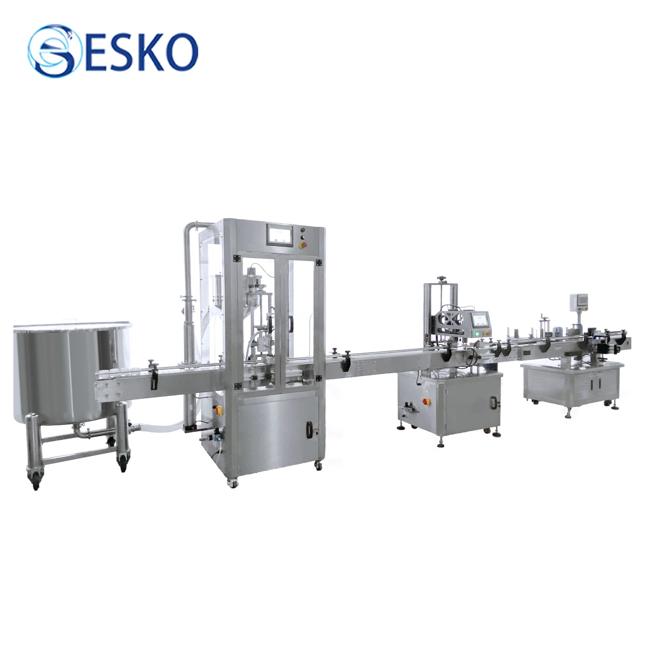 Cosmetic Making Machine Automatic Filling Capping Line Machine For Cream Chemical Skin Care