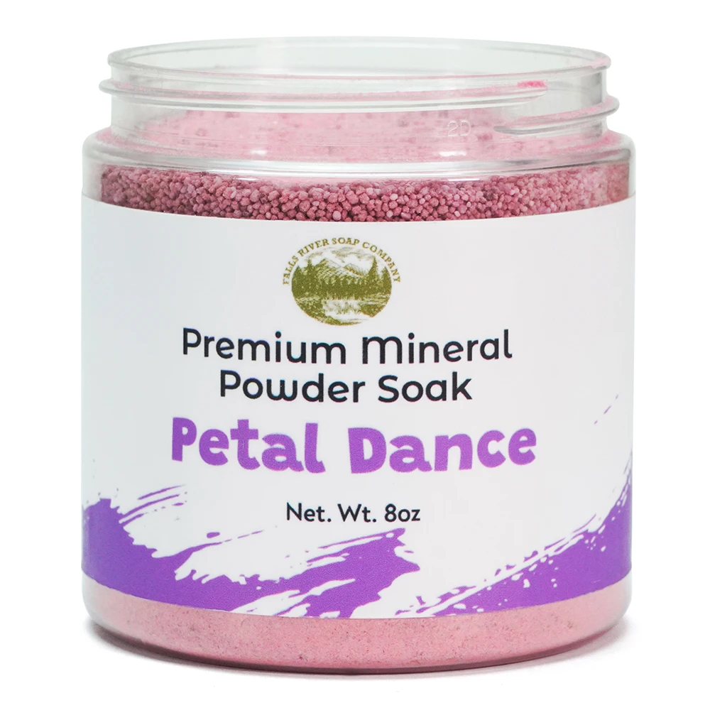 8ozAmerica Natural Skin Whitening Organic OEM/ODM 100% Mineral Powder Bath-Petal Dance