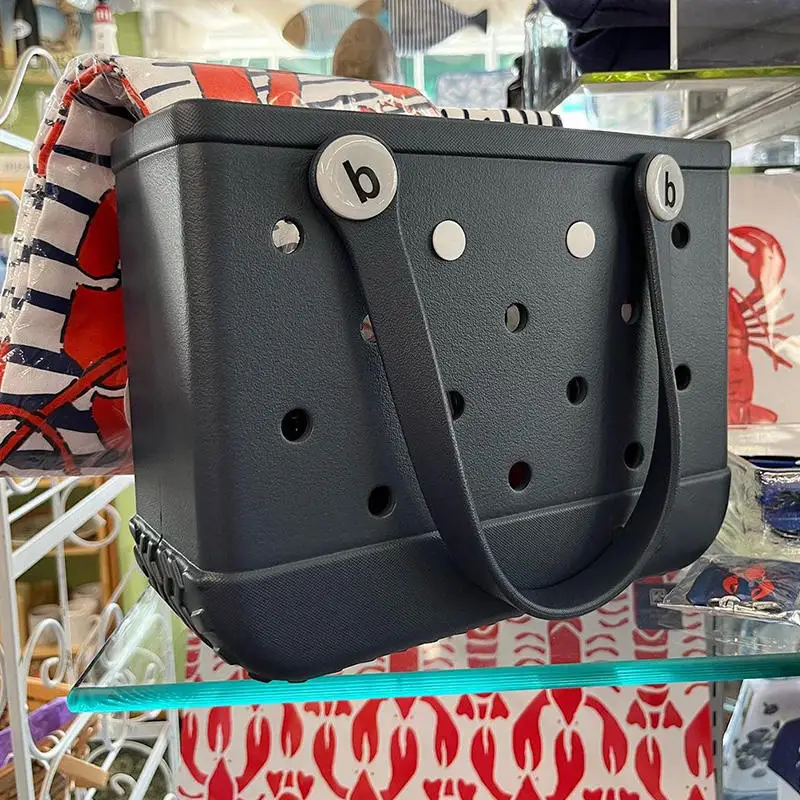 Moulding Bag Women Summer Beach Bag Croc Fashion Shopping Tote Shoulder Bag Waterproof Eva Silicone Jelly Candy Handbag