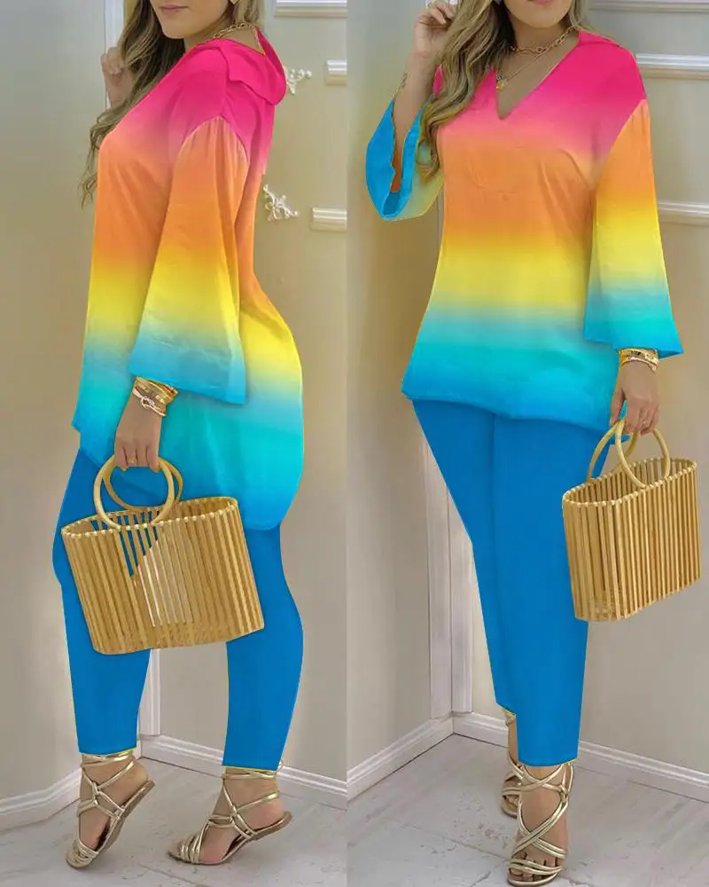 trending products new arrivals Women s Sets Trendy casual graphic print women 2 piece sets summer 2023