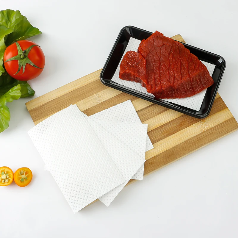 Cheap Price New Fashion Good Quality Meat Absorbent Pad SAP Pulp PE Film Disposable Pad for Meat Vegetable 160*80 50ml pad